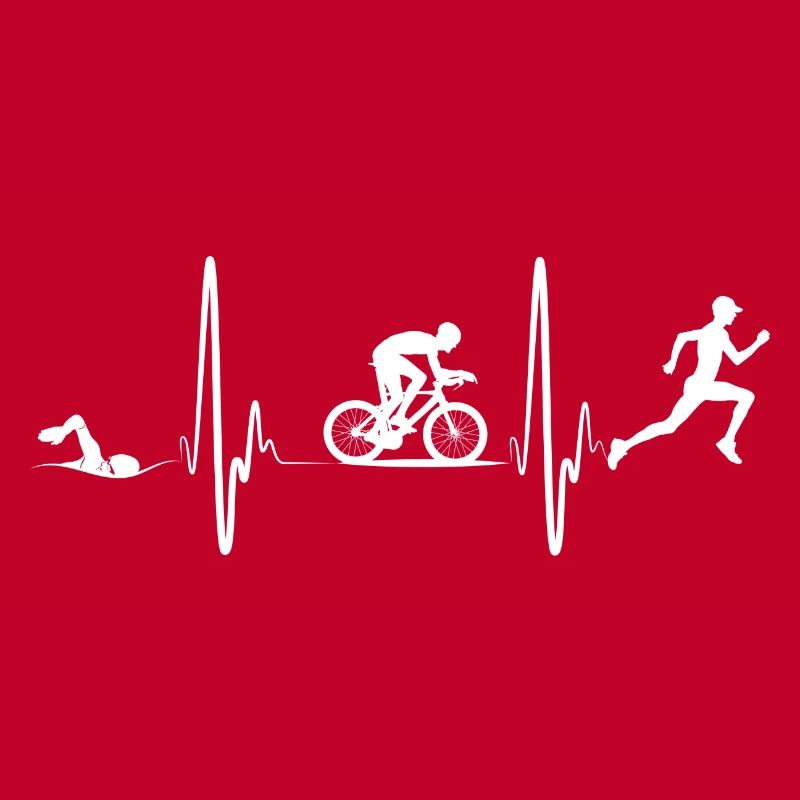 Triathlon Tshirt Geschenk Evolution Männer