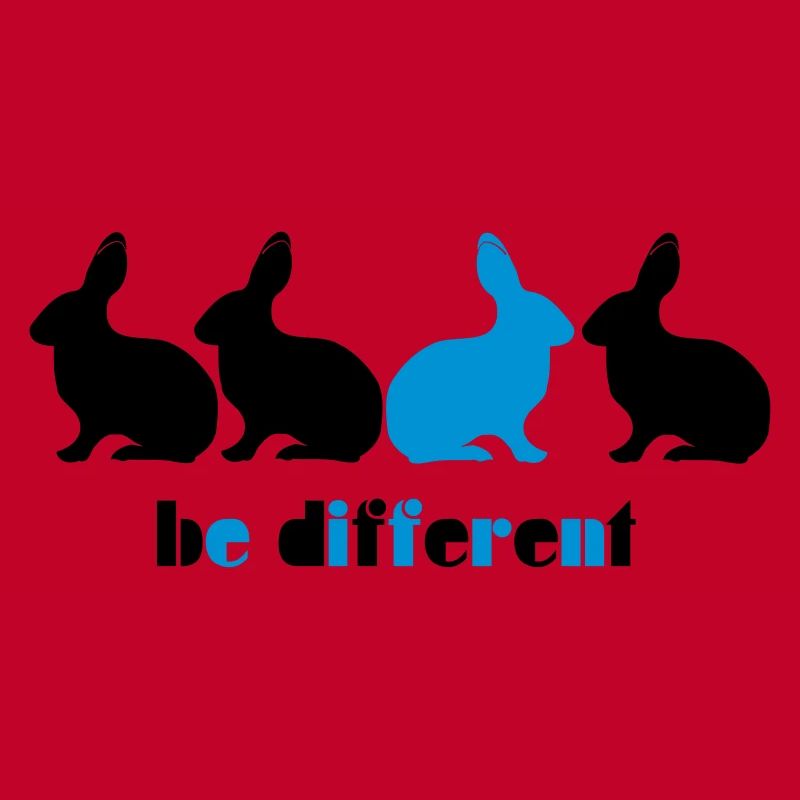 Be different Bunny Rabbit Unique Unique 2c
