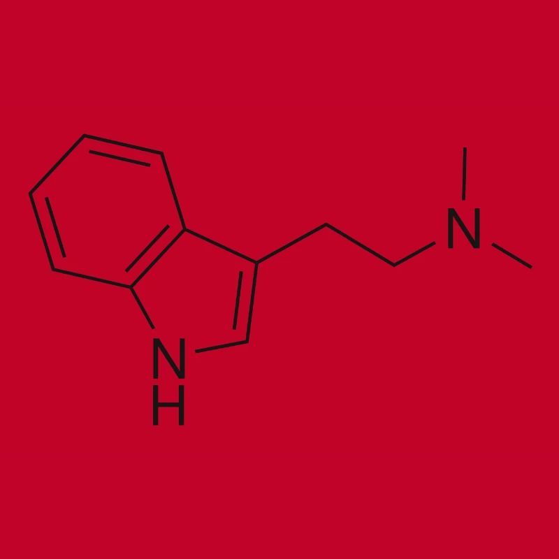 DMT molecule - black