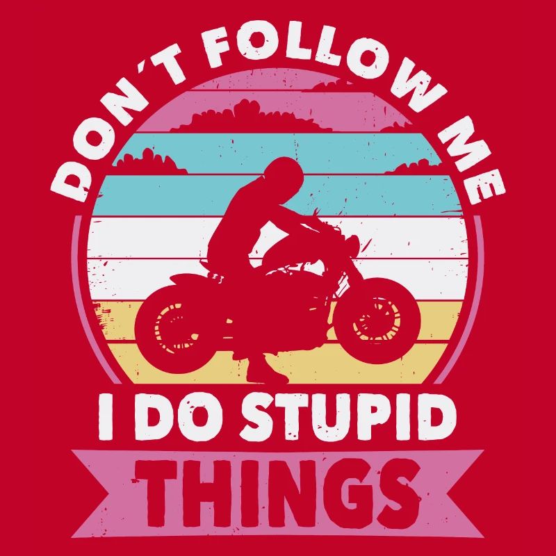 Nicht folgen Bikerin oder Biker eine Motorrad