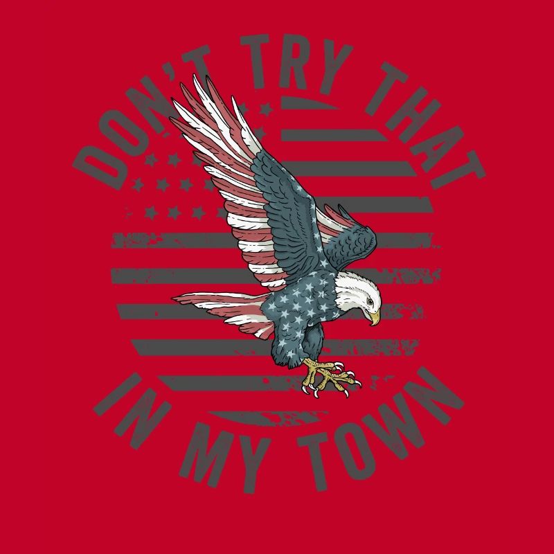 Versuchen Sie das in einer Kleinstadt American Flag Eagle