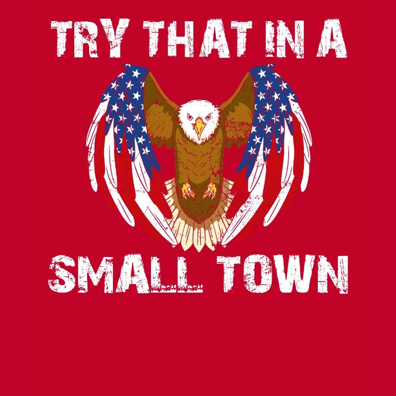 Versuchen Sie das in einer Kleinstadt American Flag Eagle