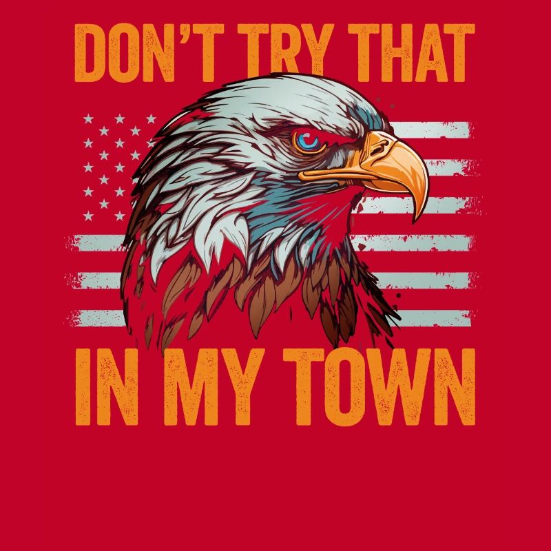 Versuchen Sie das in einer Kleinstadt American Flag Eagle