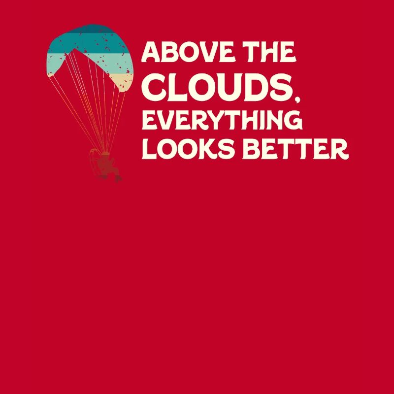 Au-dessus des nuages Passionné de paramoteur