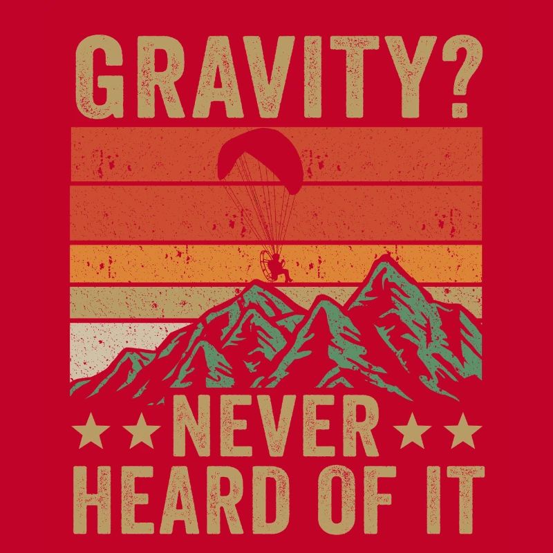 Mème hilarant de gravité de paramoteur