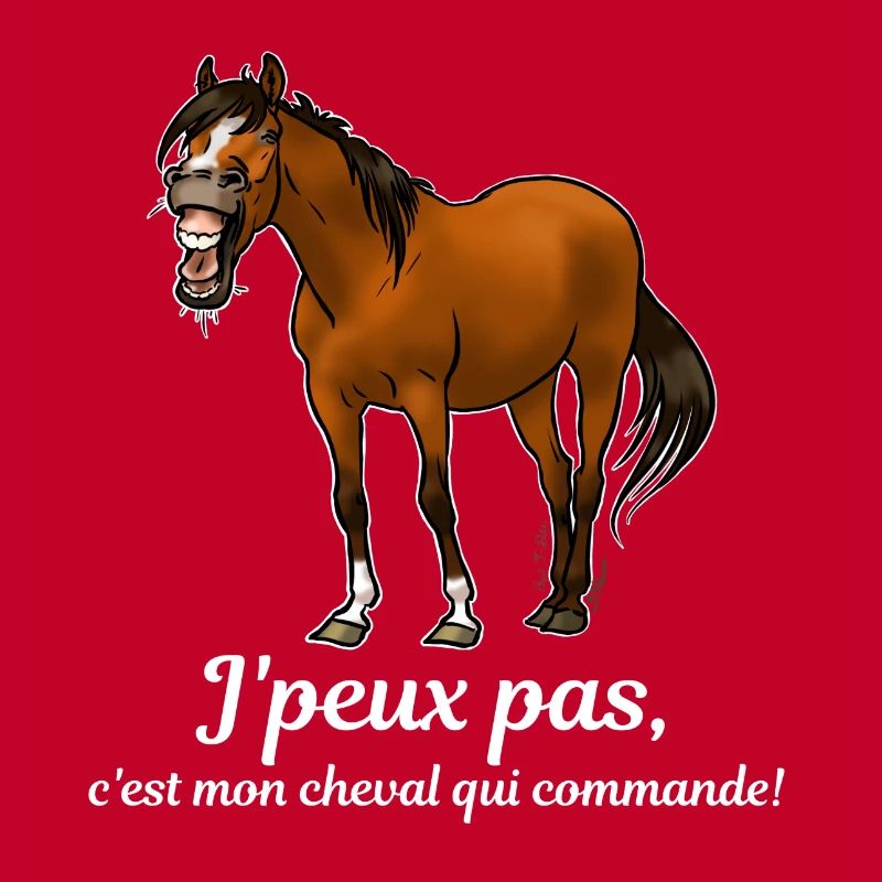 Mon cheval commande (blanc)