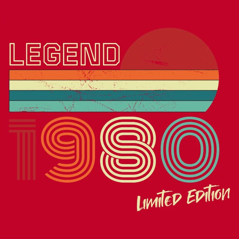 Legend 1980 Geburtstagsshirt Geschenk Jubiläum
