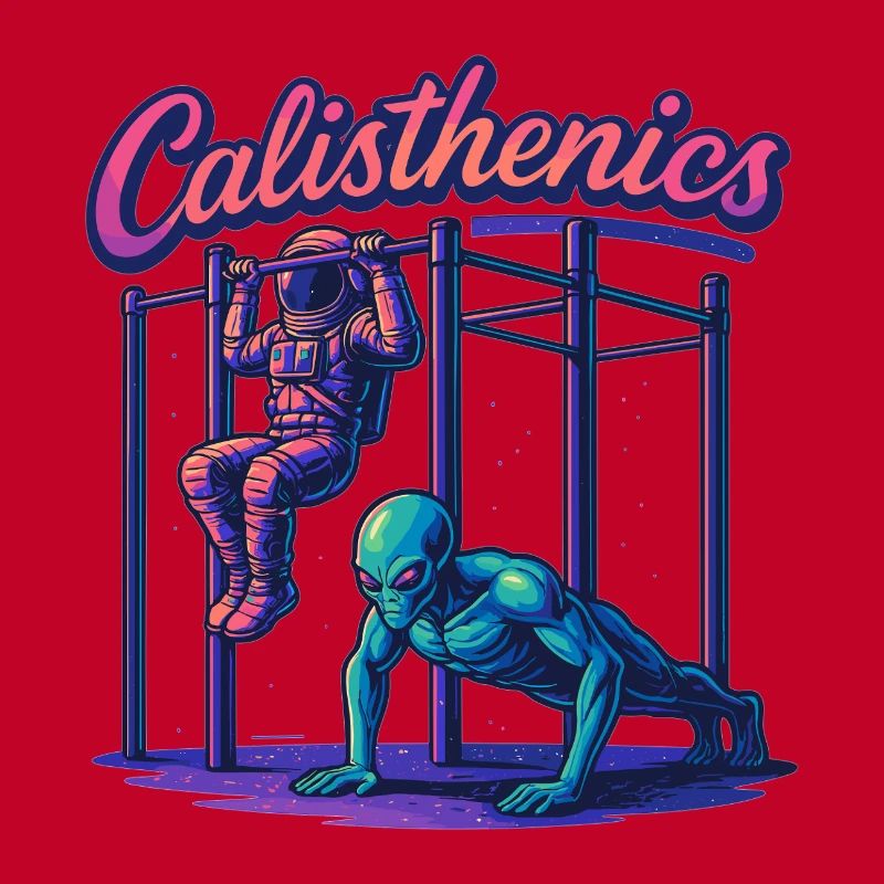 Calisthenics Astronaut Alien Pull-ups Gift