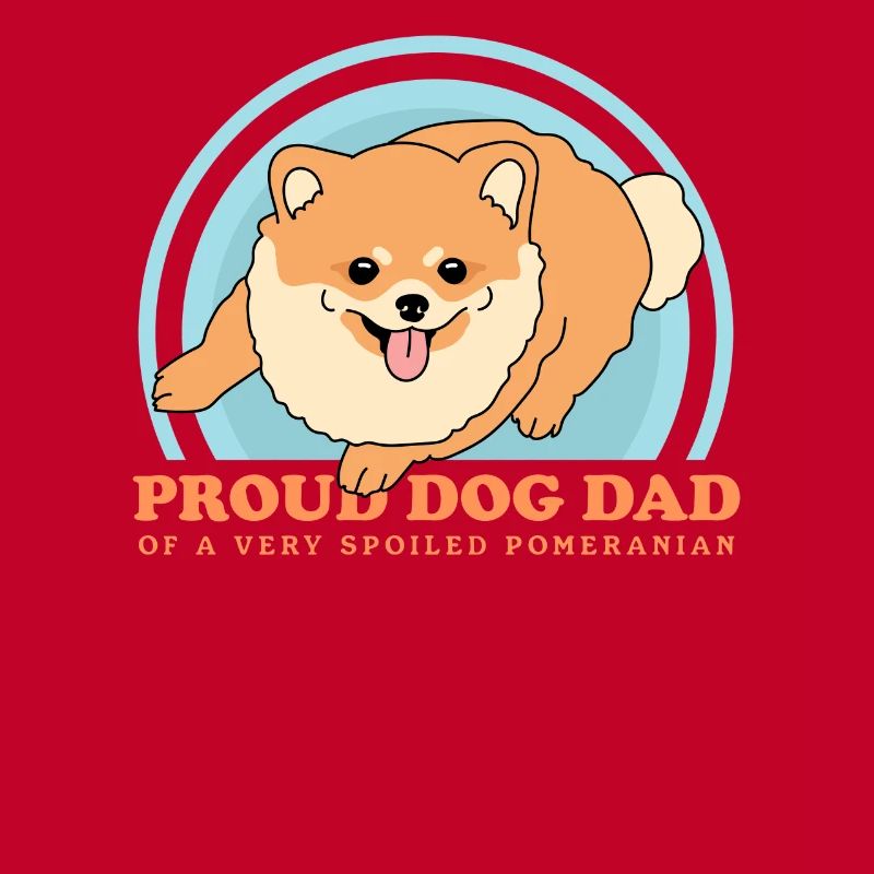 Pomeranian Dad Zwergspitz Hundehalter Geschenk