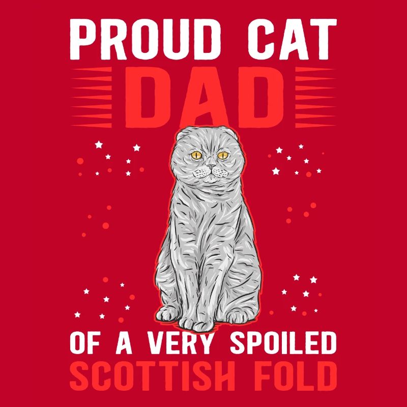Scottish Fold-eared Cat Dad Cat Gift
