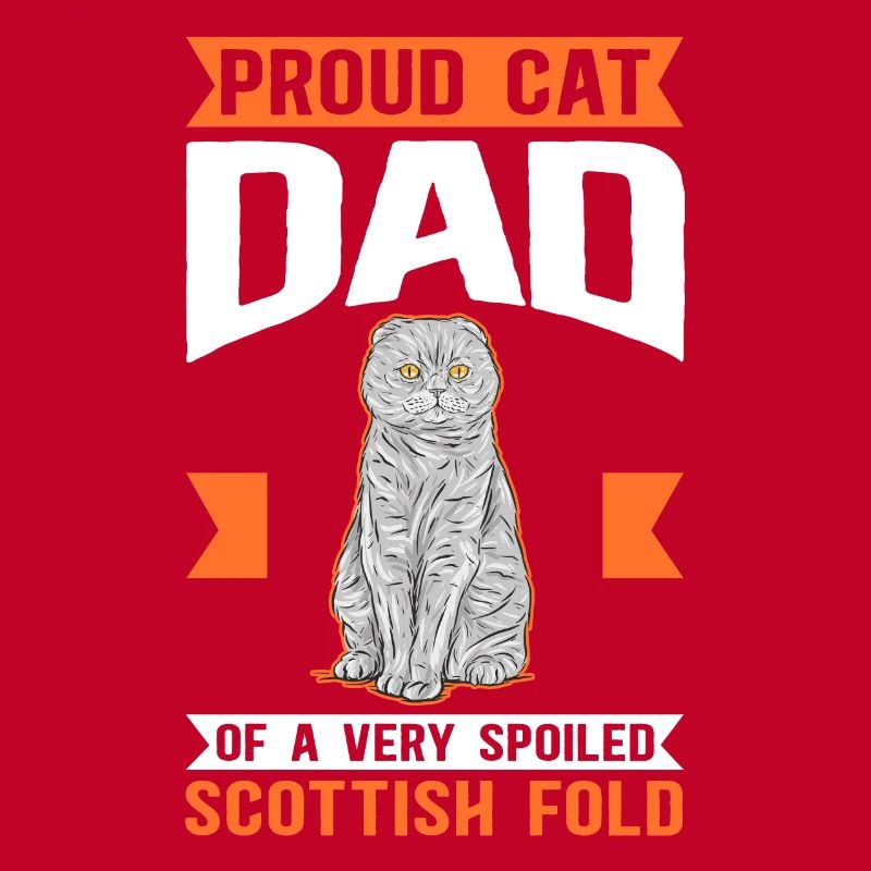 Scottish Fold-eared Cat Dad Cat Gift