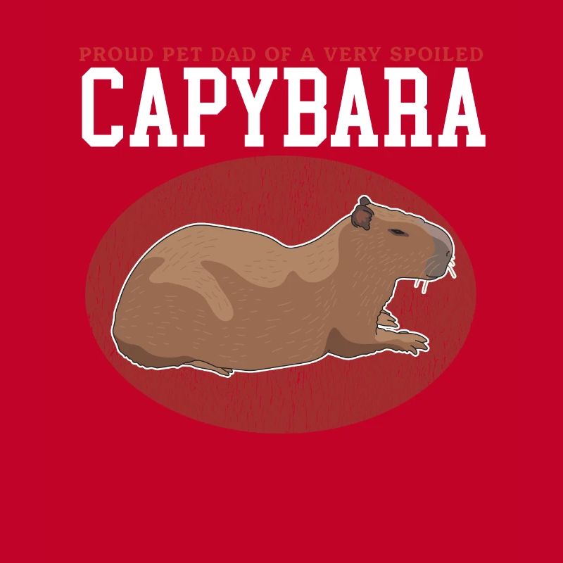 Capybara Dad | Wasserschwein Capybaras Geschenk