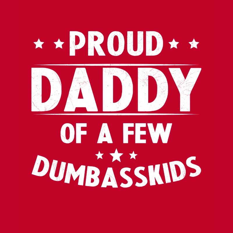 Stolzer Vater einiger dummer Kinder