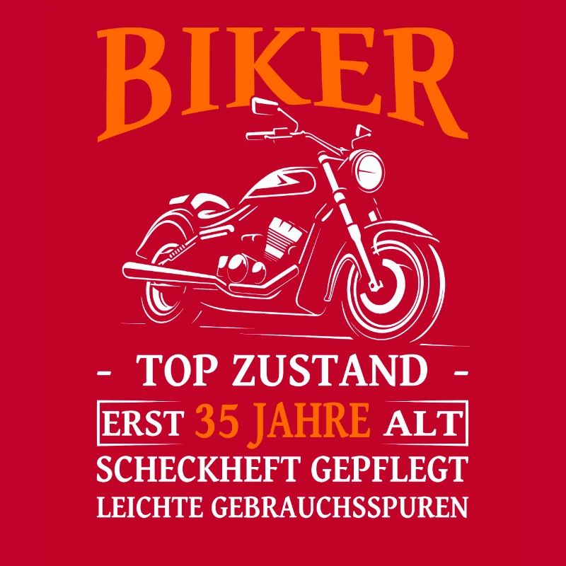 Motorradfahrer & Biker 35. Geburtstag