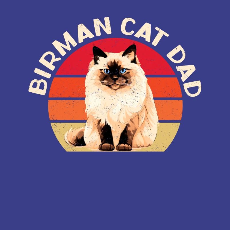 Birman chats papa Birman chat Birman cadeau