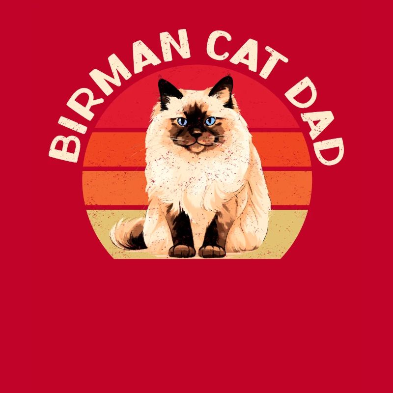 Birman chats papa Birman chat Birman cadeau