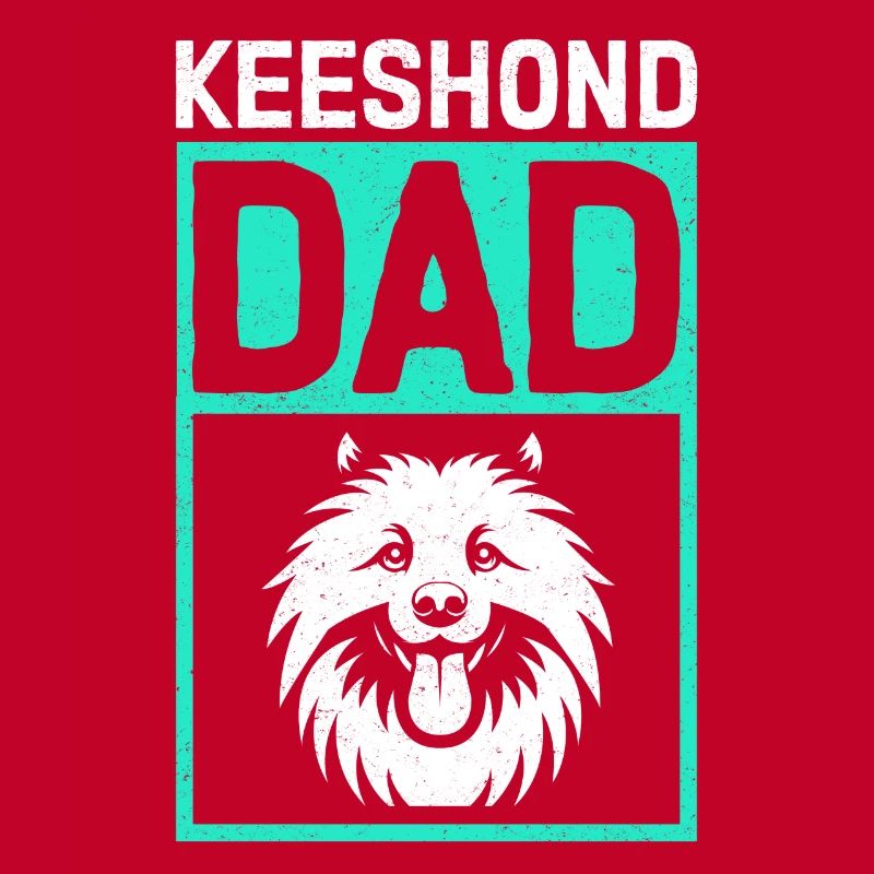Keeshond Dad Wolfspitz Dog Dad Gift