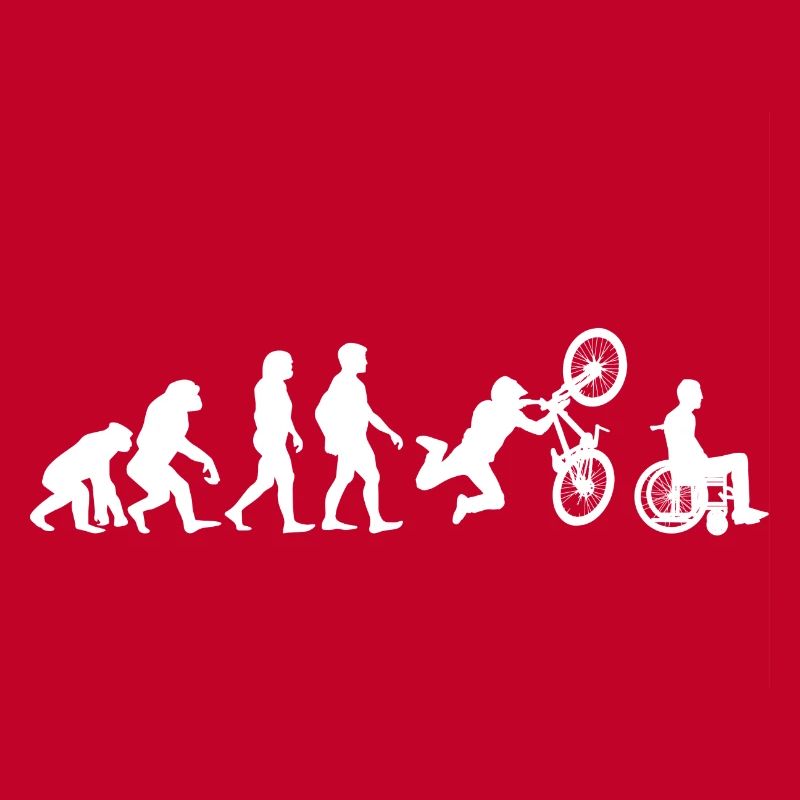 BMX BICYCLE TSHIRT EVOLUTION FUNNY GIFT