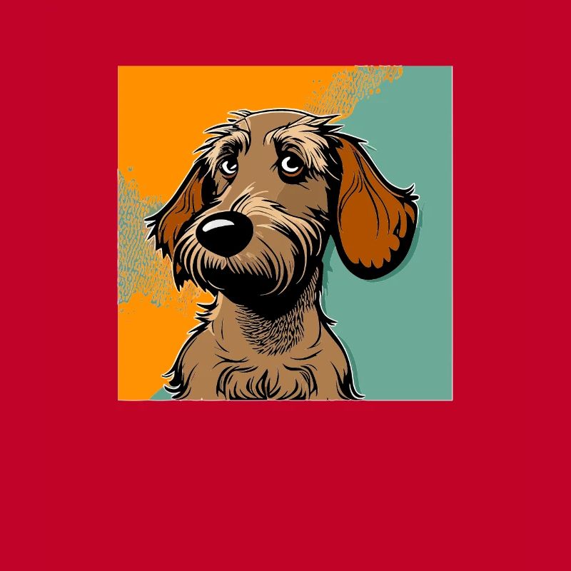Chien dans le style comique