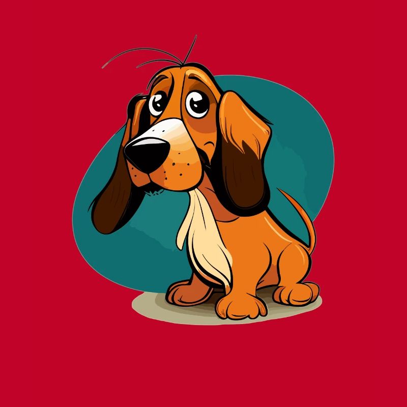 Chien dans le style comique