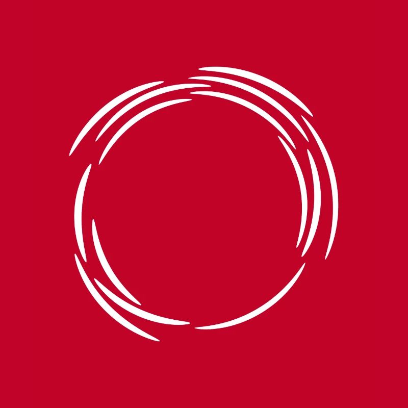 Circle design icon white line lines