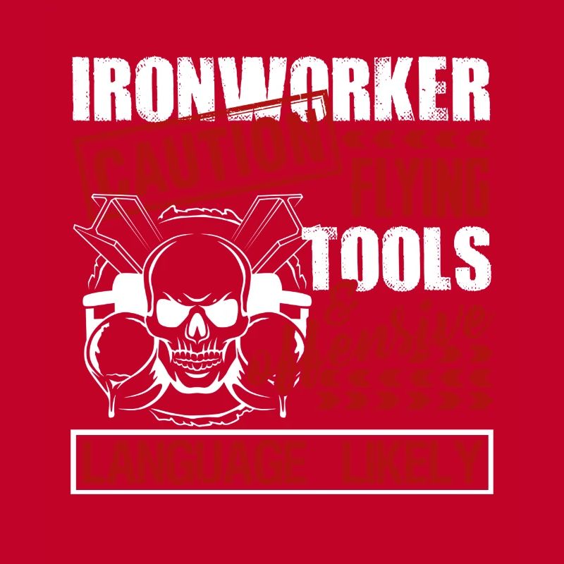 Ironworker Caution Flying Tools
