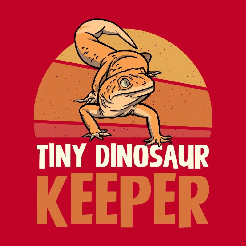 Tiny Dinosaur Keeper Retro Style