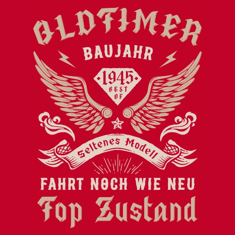80. Geburtstag 80 Jahre Oldtimer 1945