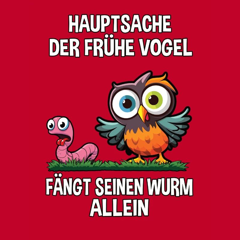Langschläfer Morgenmuffel Eule Schlaf Tier lustig
