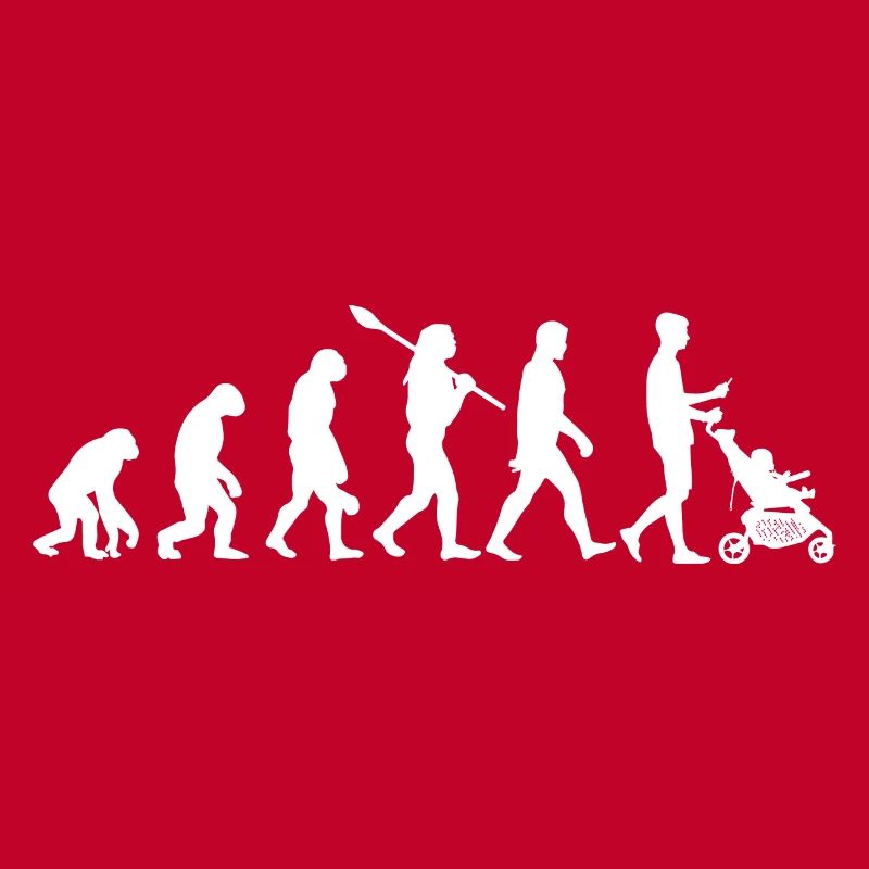 Die Evolution des Super Papa - Neues Papa-Geschenk