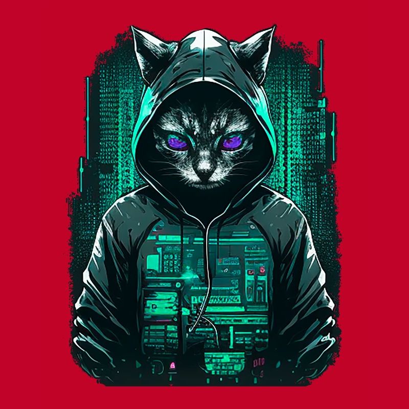 Cyber Hacker Cat