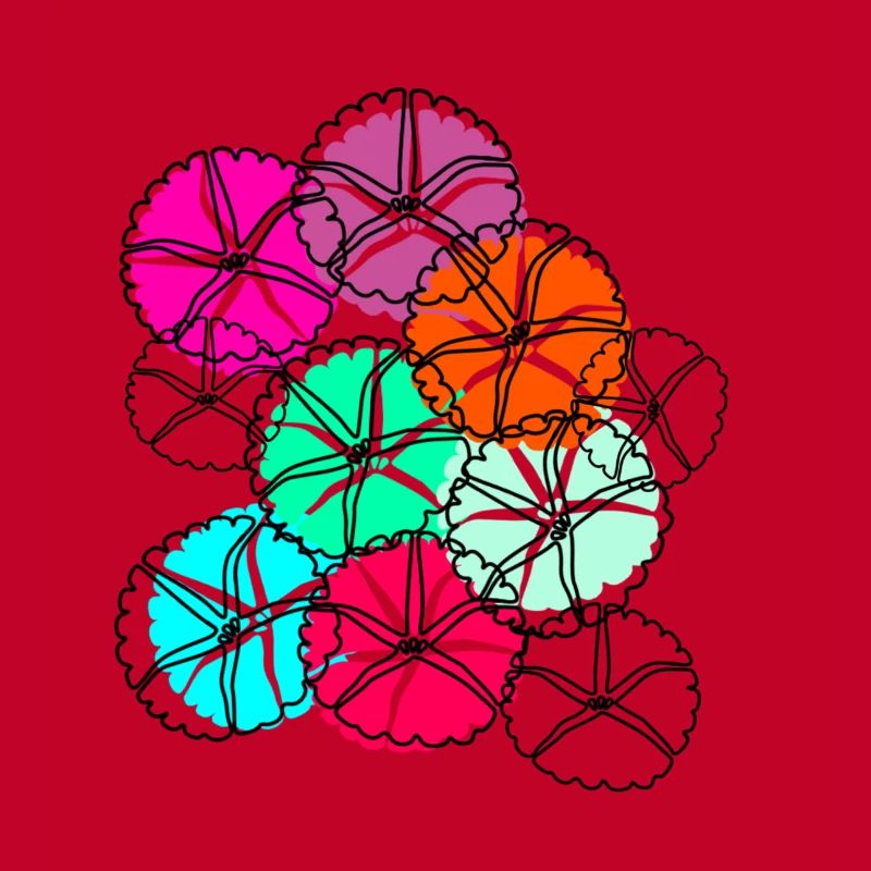 fleurs, fleur, coloré, fleurs, abstrait