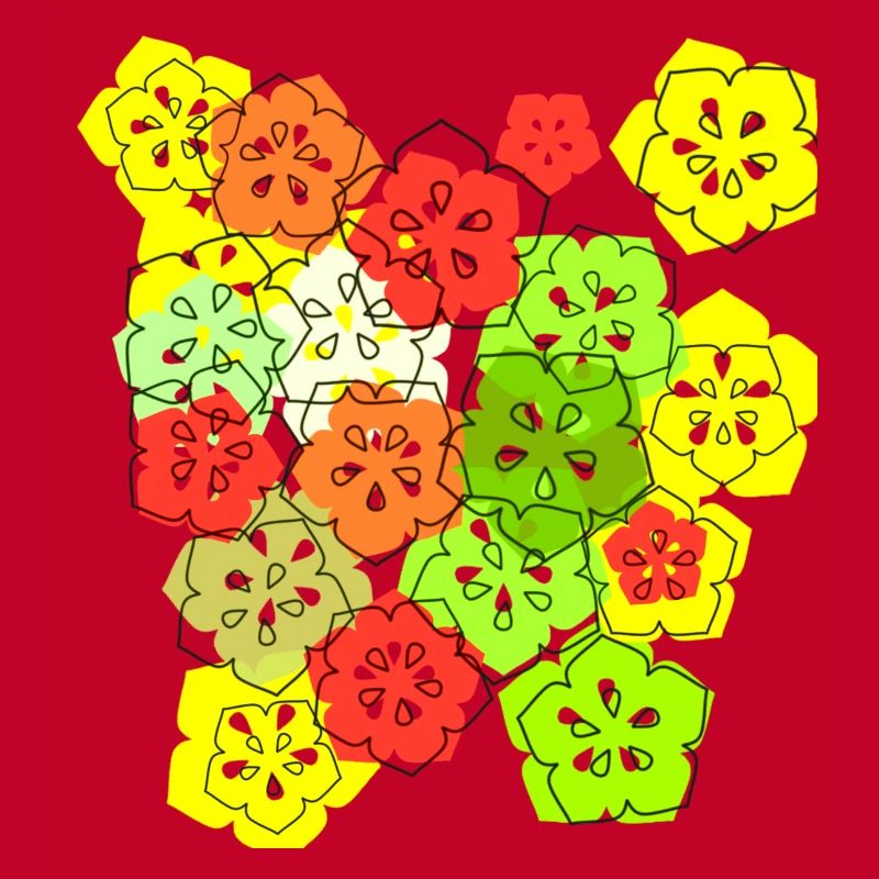 fleurs, fleur, coloré, fleurs, abstrait