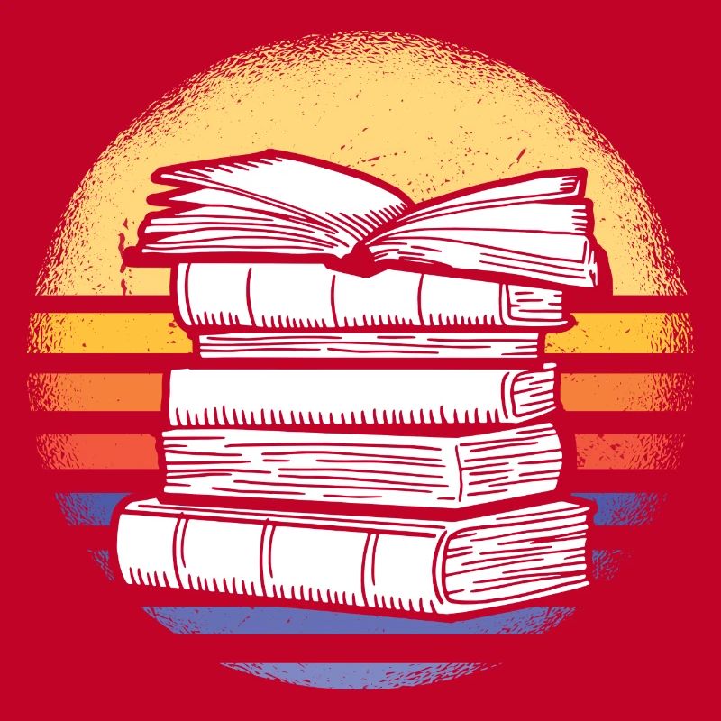 Reader Retro Sunset Reading