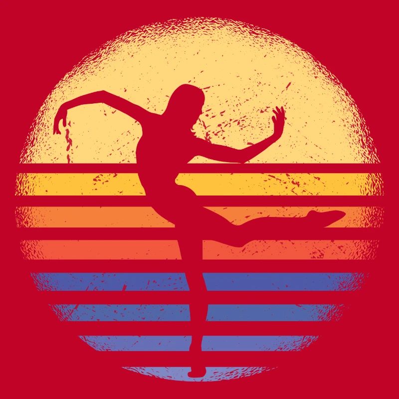 Dancer Retro Sunset Dancing