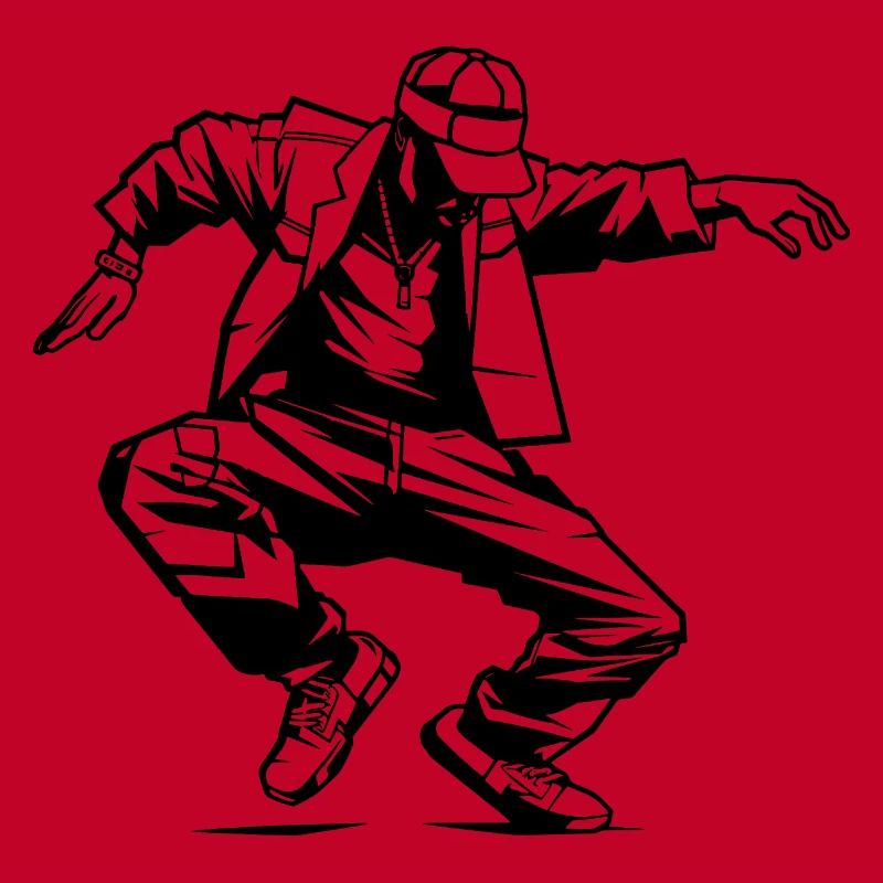 Breakdancer Zeichnung