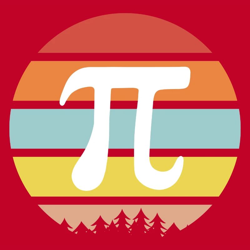 Vintage Math Retro Pi