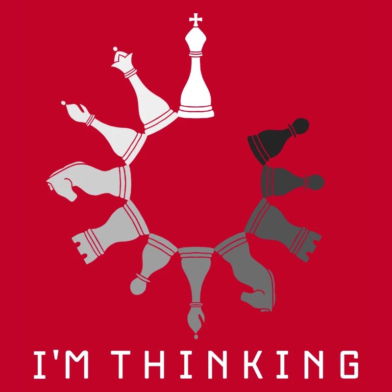 I'M THINKING CHESS PLAYER CHESS CLOCK CHESS GAME