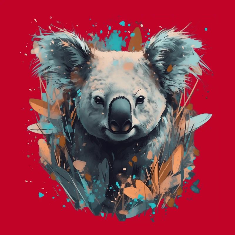 Koala Bear in Eucalyptus trees