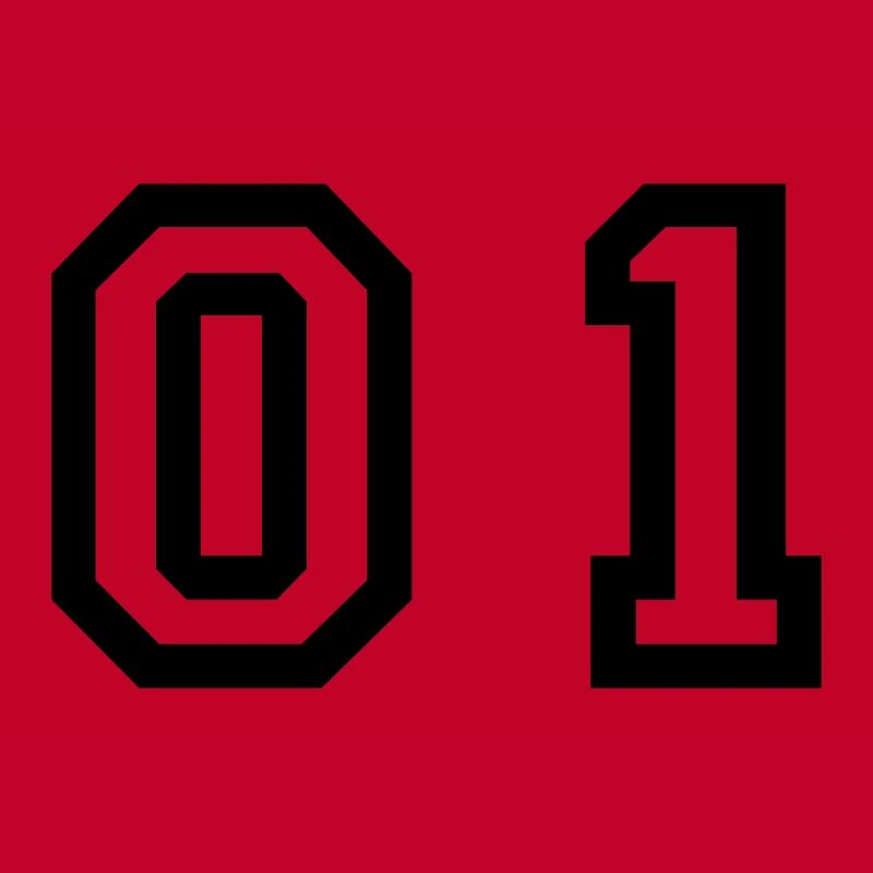 number - 01 - zero one