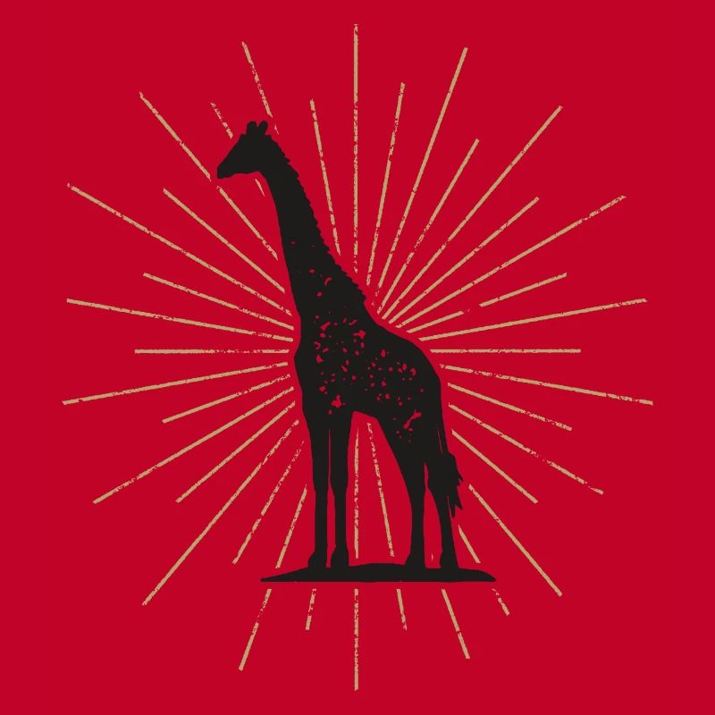 Pretty illuminated giraffe