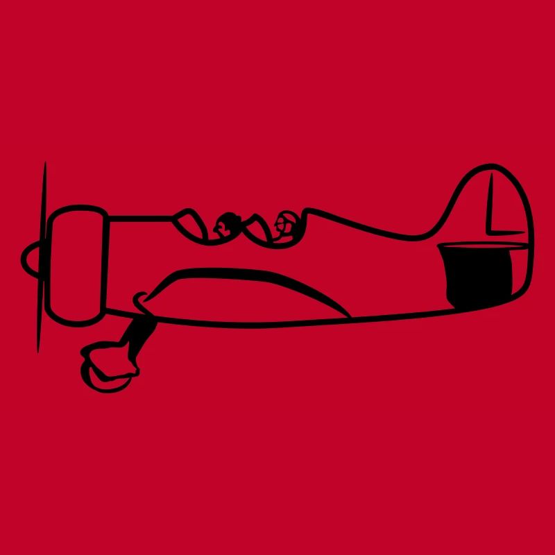 Propeller plane flying oldtimer