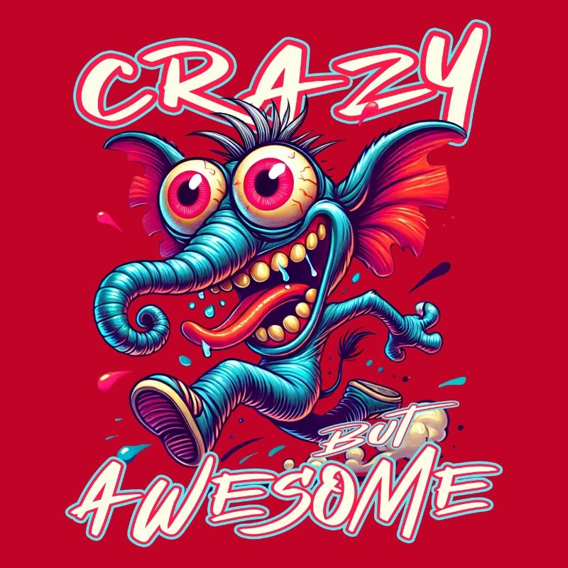 Cute but Crazy Elephant Comic Style