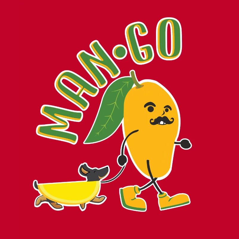 Funny Mango Dachshund - Cool Man Go Design