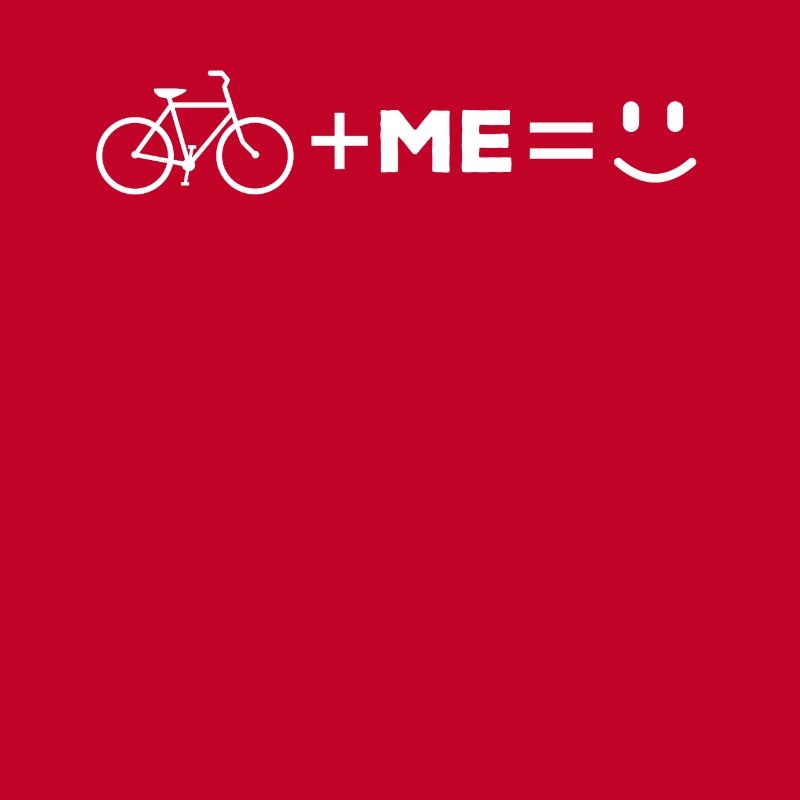 Équation de vélo I plus vélo égal heureux