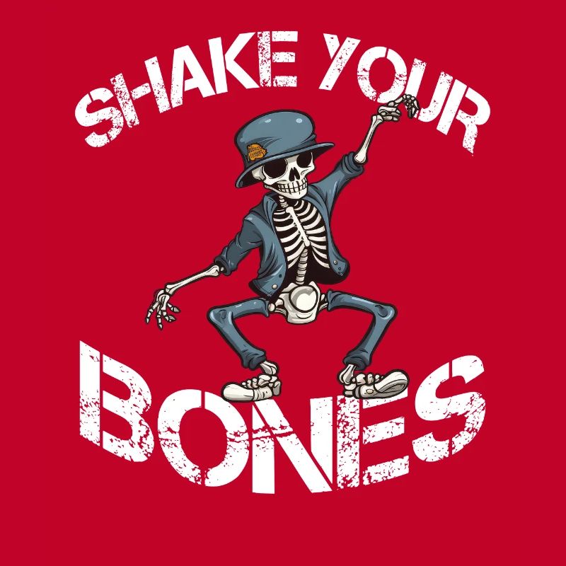 Shake your Bones skeleton saying Lusitg