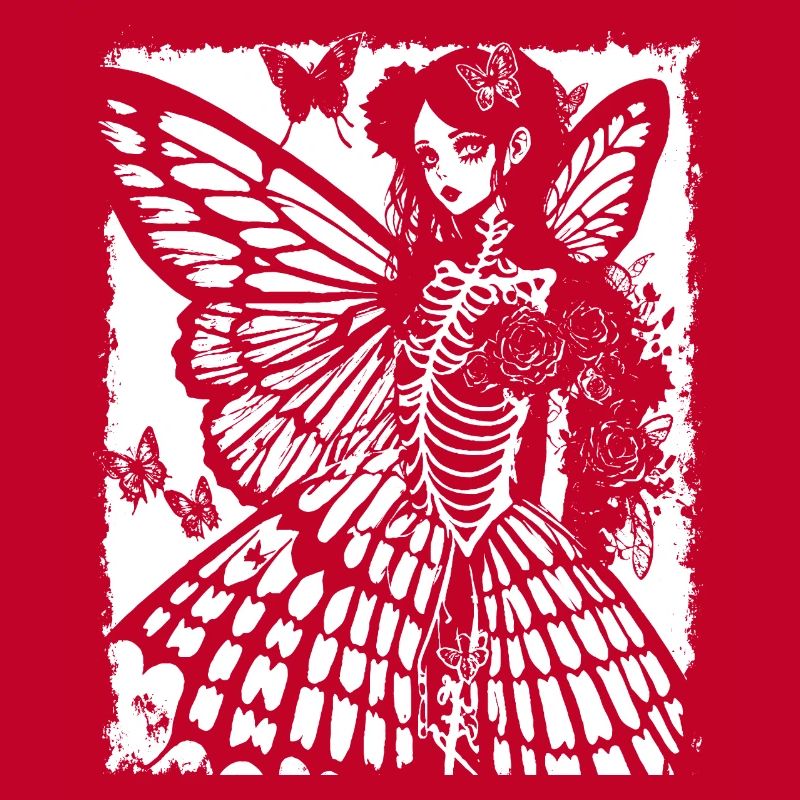 Fairycore Esthétique Grunge Squelette Fée Goth G