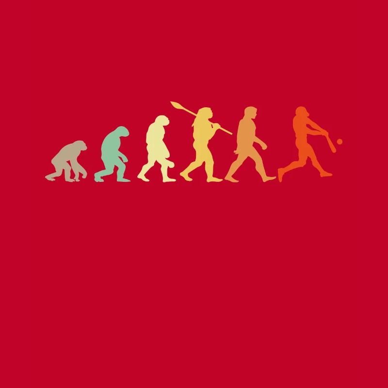 Baseball Évolution Joueur De Baseball Cadeau