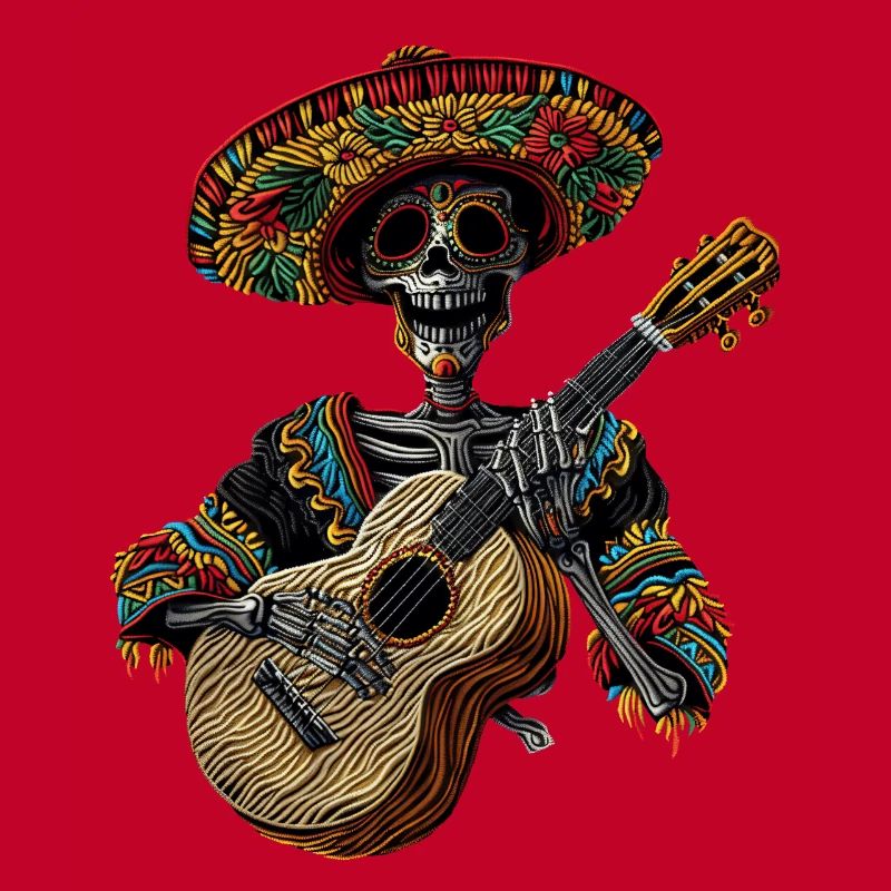 Ukulele Mexican Skeleton