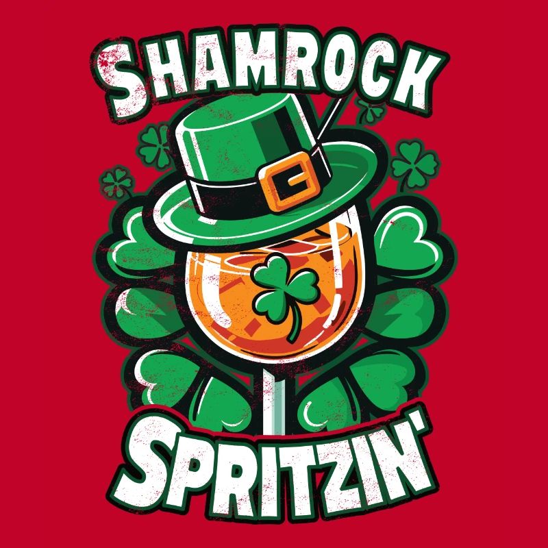 St. Patricks Day Spritz Aperitif Feiern Shamrock